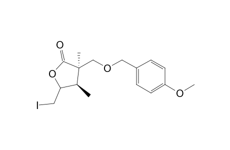 (+-)-(3R)-3-(4-Methoxybenzyl)oxymethyl-3,4.beta.-dimethyl-5-iodomethyltetrahydro-2(3H)-furanone diasterisomer