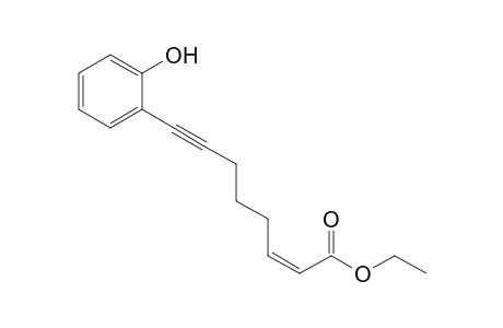 ethyl (Z)-8-(2-Hydroxyphenyl)oct-2-en-7-ynoate