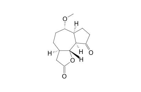 6-Methoxy-3a.alpha.,4,5,6.alpha.,6a.alpha.,7,8,9b.beta.-octahydroazuleno(4,5-b)furan-2-(3H),9(9a.alpha.H)-dione