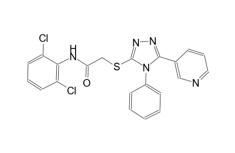 N-(2,6-dichlorophenyl)-2-{[4-phenyl-5-(3-pyridinyl)-4H-1,2,4-triazol-3-yl]sulfanyl}acetamide