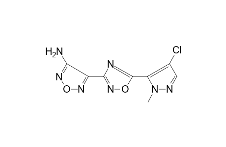 1,2,5-Oxadiazol-3-amine, 4-[5-(4-chloro-1-methyl-5-pyrazolyl)-1,2,4-oxadiazol-3-yl]-