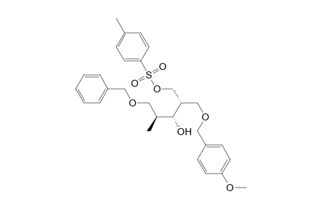 L-Arabinitol, 2,4-dideoxy-4-[[(4-methoxyphenyl)methoxy]methyl]-2-methyl-1-O-(phenylmethyl)-, 5-(4-methylbenzenesulfonate)