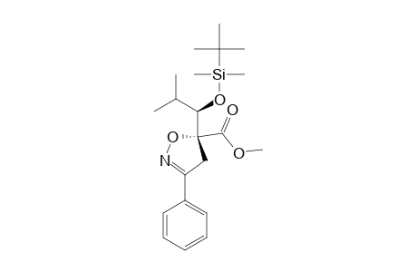 ANTI-5-CARBOMETHOXY-5-[1'-[(TERT.-BUTYLDIMETHYLSILYL)-OXY]-2'-METHYLPROPYL]-3-PHENYL-4,5-DIHYDROISOXAZOLE;MINOR_STEREOMER