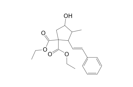 2-Methyl-3-styryl-4,4-dicarbethoxycyclopentanol