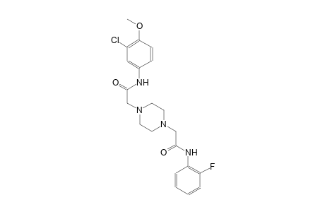 1,4-piperazinediacetamide, N~1~-(3-chloro-4-methoxyphenyl)-N~4~-(2-fluorophenyl)-