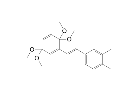 1-[(E)-2-(3,4-dimethylphenyl)ethenyl]-3,3,6,6-tetramethoxy-cyclohexa-1,4-diene