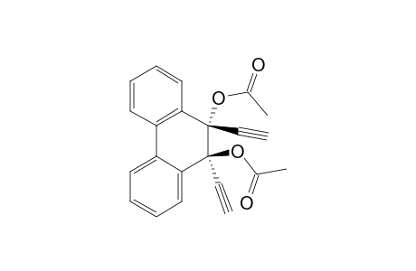 9,10-Phenanthrenediol, 9,10-diethynyl-9,10-dihydro-, diacetate, trans-