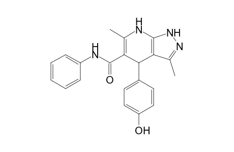 4-(4-Hydrophenyl)-3,6-dimethyl-N-phenyl-4,7-dihydro-1Hpyrazolo[3,4-b]pyridine-5-carboxamide