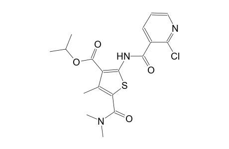 isopropyl 2-{[(2-chloro-3-pyridinyl)carbonyl]amino}-5-[(dimethylamino)carbonyl]-4-methyl-3-thiophenecarboxylate