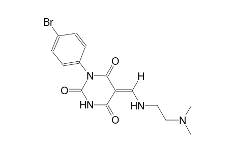 (5E)-1-(4-bromophenyl)-5-({[2-(dimethylamino)ethyl]amino}methylene)-2,4,6(1H,3H,5H)-pyrimidinetrione