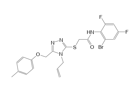 2-({4-allyl-5-[(4-methylphenoxy)methyl]-4H-1,2,4-triazol-3-yl}sulfanyl)-N-(2-bromo-4,6-difluorophenyl)acetamide
