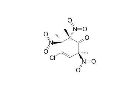 4-CHLORO-2,5,6-TRIMETHYL-R-2,C-5,T-6-TRINITROCYCLOHEX-3-ENONE