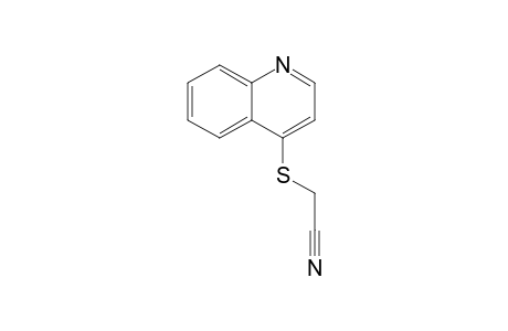 2-(4-Quinolinylthio)acetonitrile
