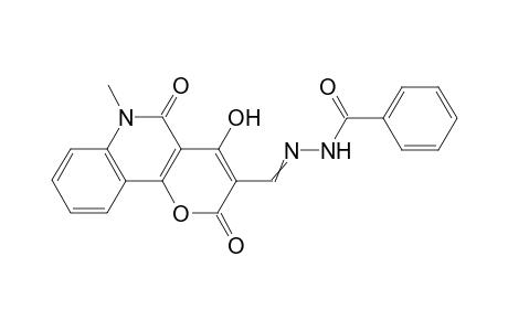 N'-[(4-hydroxy-6-methyl-2,5-dioxo-5,6-dihydro-2H-pyrano[3,2-c]quinolin-3-yl)methylidene]benzohydrazide