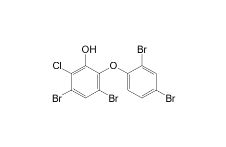 2-[2,4-bis(bromanyl)phenoxy]-3,5-bis(bromanyl)-6-chloranyl-phenol