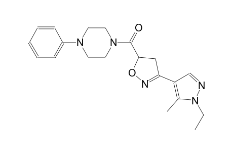 piperazine, 1-[[3-(1-ethyl-5-methyl-1H-pyrazol-4-yl)-4,5-dihydro-5-isoxazolyl]carbonyl]-4-phenyl-