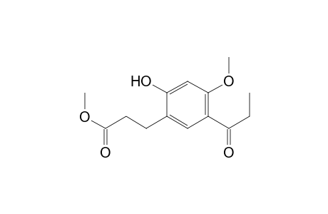 Methyl 3-(2-hydroxy-4-methoxy-5-propanoylphenyl)propanoate