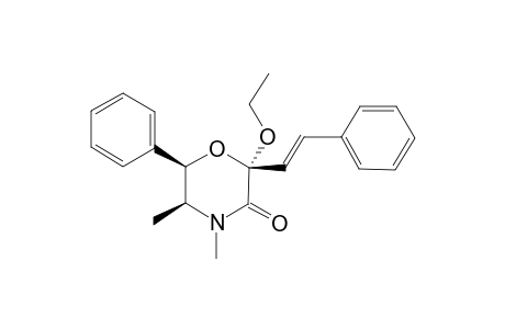 (2S,5S,6R)-2-ethoxy-4,5-dimethyl-6-phenyl-2-[(E)-2-phenylethenyl]-3-morpholinone