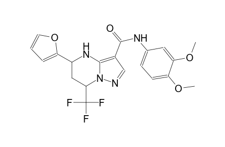 N-(3,4-dimethoxyphenyl)-5-(2-furyl)-7-(trifluoromethyl)-4,5,6,7-tetrahydropyrazolo[1,5-a]pyrimidine-3-carboxamide