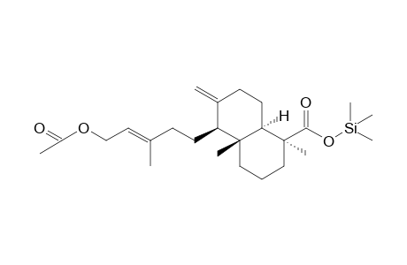 (1S,4aR,5S,8aR)-trimethylsilyl 5-((E)-5-acetoxy-3-methylpent-3-en-1-yl)-1,4a-dimethyl-6-methylenedecahydronaphthalene-1-carboxylate
