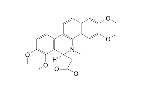 N-METHYL-2,3,7,8-TETRAMETHOXY-5,6-DIHYDROBENZOPHENANTHRIDINE-6-ETHANOIC_ACID