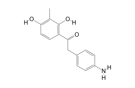 2-(4-aminophenyl)-1-(2,4-dihydroxy-3-methylphenyl)ethanone