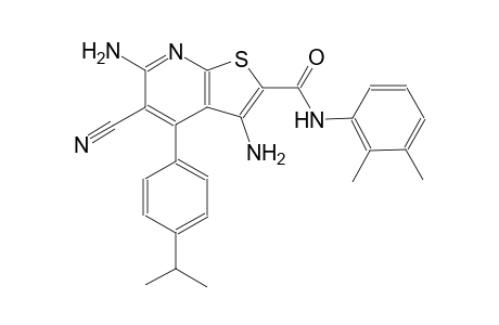 thieno[2,3-b]pyridine-2-carboxamide, 3,6-diamino-5-cyano-N-(2,3-dimethylphenyl)-4-[4-(1-methylethyl)phenyl]-