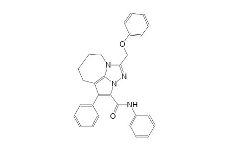 1-(phenoxymethyl)-N,4-diphenyl-5,6,7,8-tetrahydro-2,2a,8a-triazacyclopenta[cd]azulene-3-carboxamide