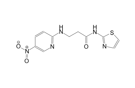 propanamide, 3-[(5-nitro-2-pyridinyl)amino]-N-(2-thiazolyl)-