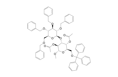 METHYL-2,4-DI-O-ACETYL-3-O-(2,3,4,6-TETRA-O-BENZYL-BETA-D-GLUCOPYRANOSYL)-6-O-(TRIPHENYLMETHYL)-ALPHA-D-ALTROPYRANOSIDE