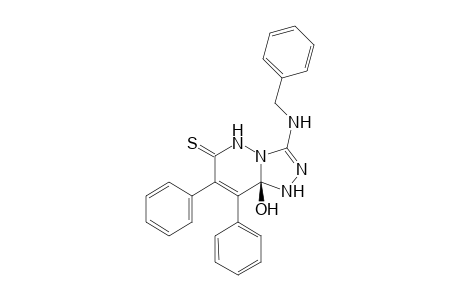 3-Benzylamino-8a(R)-hydroxy-1,8a-dihydro-7,8-diphenyl-1,2,4-triazolo[4,3-b]pyridazine-6-thione