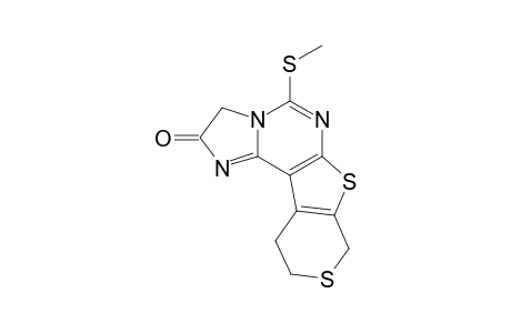 10,11-DIHYDRO-5-(METHYLTHIO)-8H-IMIDAZO-[1,2-C]-THIOPYRANO-[4',3':4,5]-THIENO-[3,2-E]-PYRMIDIN-2(3H)-ONE