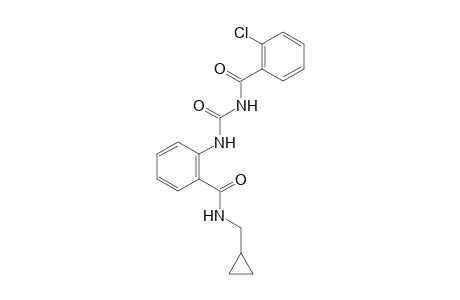 1-(o-chlorobenzoyl)-3-{o-[(cyclopropylmethyl)carbamoyl]phenyl}urea