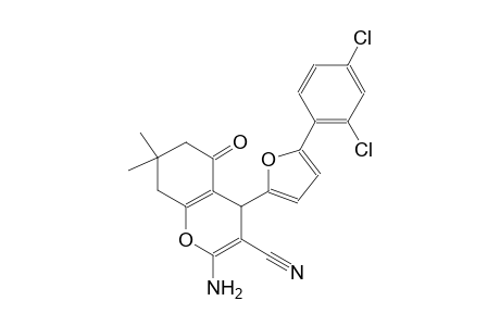 2-amino-4-[5-(2,4-dichlorophenyl)-2-furyl]-7,7-dimethyl-5-oxo-5,6,7,8-tetrahydro-4H-chromene-3-carbonitrile