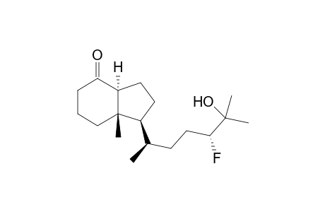 [1R-[1.beta.(1R*,4R*),3a.alpha.,7a.beta.)]]-1-(4-fluoro-5-hydroxy-1,5-dimethylhexyl)octahydro-7a-methyl-4H-inden-4-one
