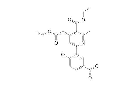 2-METHYL-3-ETHOXY-CARBONYL-4-ETHOXY-CARBONYL-METHYL-6-(2-HYDROXY-5-NITROPHENYL)-PYRIDINE