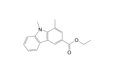 9H-Carbazole-3-carboxylic acid, 1,9-dimethyl-, ethyl ester
