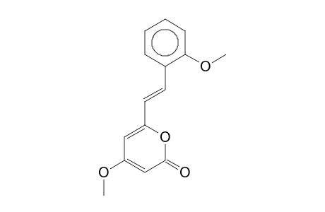 2H-Pyran-2-one, 4-methoxy-6-[(E)-2-(2-methoxyphenyl)ethenyl]-