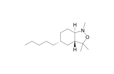rac-(3aR,5R,7aR)-1,3,3-trimethyl-5-pentyloctahydrobenzo[c]isoxazole