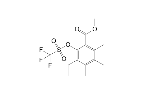 Methyl 3-ethyl-4,5,6-trimiethyl-2-(trifluoromethylsulfonyloxy)benzoate