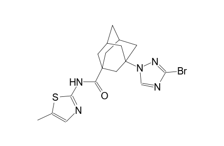 3-(3-bromo-1H-1,2,4-triazol-1-yl)-N-(5-methyl-1,3-thiazol-2-yl)-1-adamantanecarboxamide