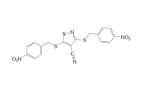 3,5-bis[(p-nitrobenzyl)thio]-4-isothiazolecarbonitrile