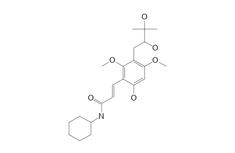 TODDALIAMIDE;3-(2,3-DIHYDROXY-3-METHYLBUTYL)-6-HYDROXY-2,4-DIMETHOXY-CINNAMOYL-N-CYClOHEXYLAMIDE