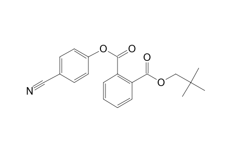 Phthalic acid, 4-cyanophenyl neopentyl ester