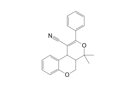 4a,10b-Dihydro-4,4-dimethyl-2-phenyl-4H,5H-pyrano[3,4-c]-[1]benzopyran-1-carbonitrile