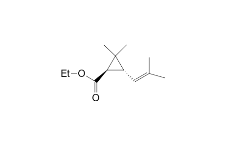 Ethyl chrysanthemumate <trans->