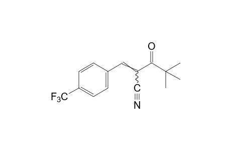 4,4-dimethyl-2-[p-(trifluoromethyl)benzylidene]-3-oxovaleronitrile