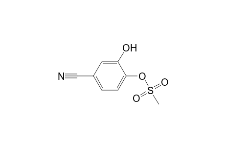 3-Hydroxy-4-(methylsulphonyloxy)benzonitrile