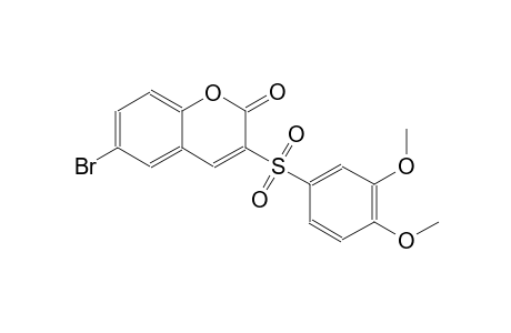 2H-1-benzopyran-2-one, 6-bromo-3-[(3,4-dimethoxyphenyl)sulfonyl]-