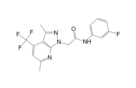 1H-pyrazolo[3,4-b]pyridine-1-acetamide, N-(3-fluorophenyl)-3,6-dimethyl-4-(trifluoromethyl)-